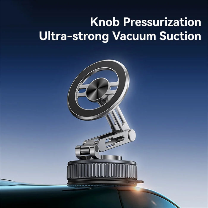 USAMS ZJ087 3-Axis Foldable Cellphone Bracket Vacuum Suction Mount Car Magnetic Phone Holder - 3
