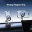 USAMS ZJ087 3-Axis Foldable Cellphone Bracket Vacuum Suction Mount Car Magnetic Phone Holder - 4