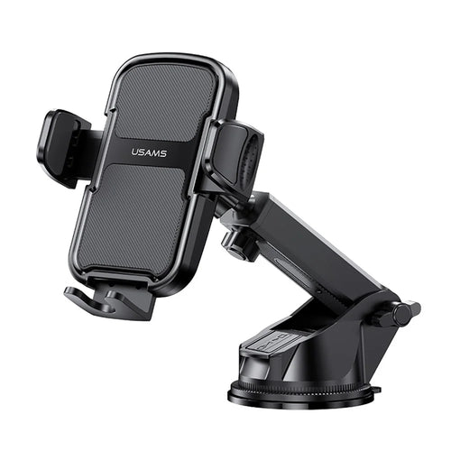 USAMS ZJ086 Car Dashboard Phone Mount One-Touch Release Rotating Phone Holder Support Horizontal / Vertical Views - 1