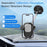 HS17+C17 Car Phone Holder Dashboard Windshield Suction Cup Mount 360 Degree Rotatable Cellphone Bracket - Black+Silver - 3