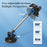HS17+C17 Car Phone Holder Dashboard Windshield Suction Cup Mount 360 Degree Rotatable Cellphone Bracket - Black+Silver - 4
