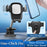HS17+C17 Car Phone Holder Dashboard Windshield Suction Cup Mount 360 Degree Rotatable Cellphone Bracket - Black+Silver - 6
