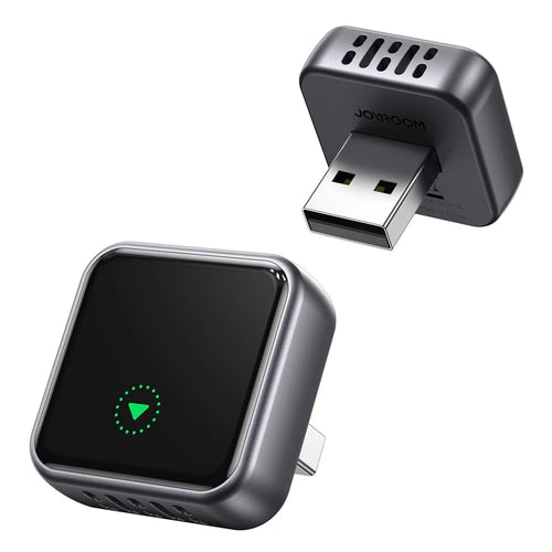 JOYROOM JR-CP3 2 in 1 Wireless CarPlay Android Auto Adapter Fast Auto-Connect USB-A Dongle - Black - 1
