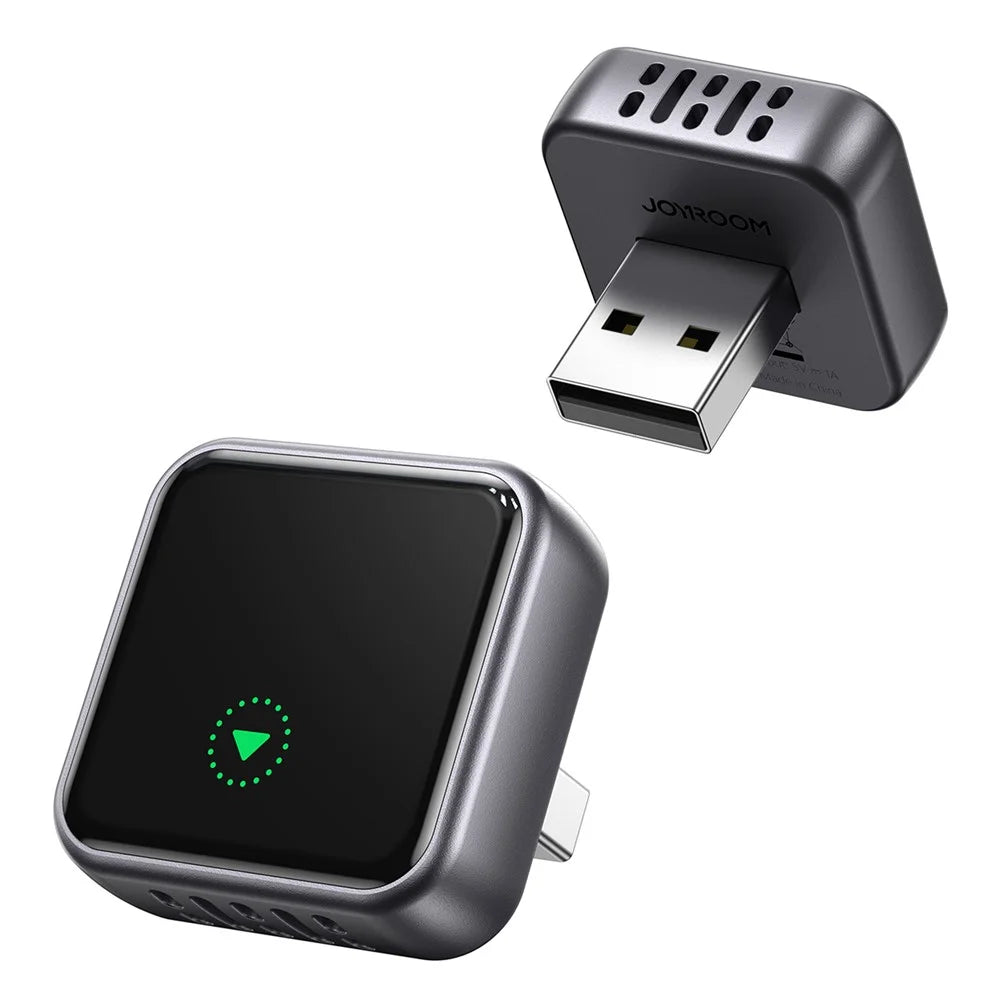 JOYROOM JR-CP3 2 in 1 Wireless CarPlay Android Auto Adapter Fast Auto-Connect USB-A Dongle - Black - 1