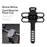ENLEE Bicycle Handlebar Phone Mount Holder Anti Slip Silicone Strap Shock Absorbing Cellphone Stand - Black - 2