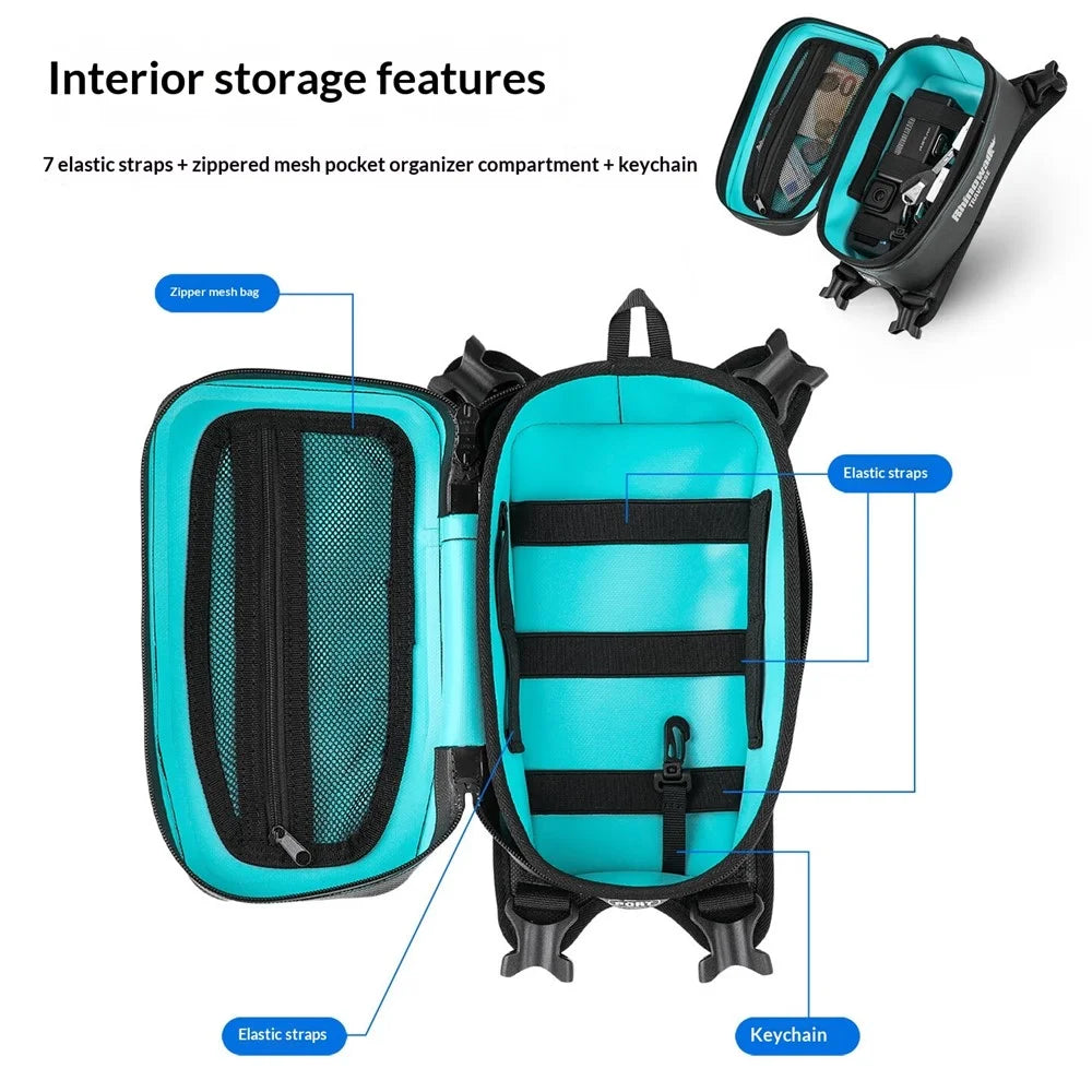 RHINOWALK MCY2601 2L Motorcycle Tank Bag Waterproof Reflective Front Storage Bag for TRaverse Series - 2L - 5
