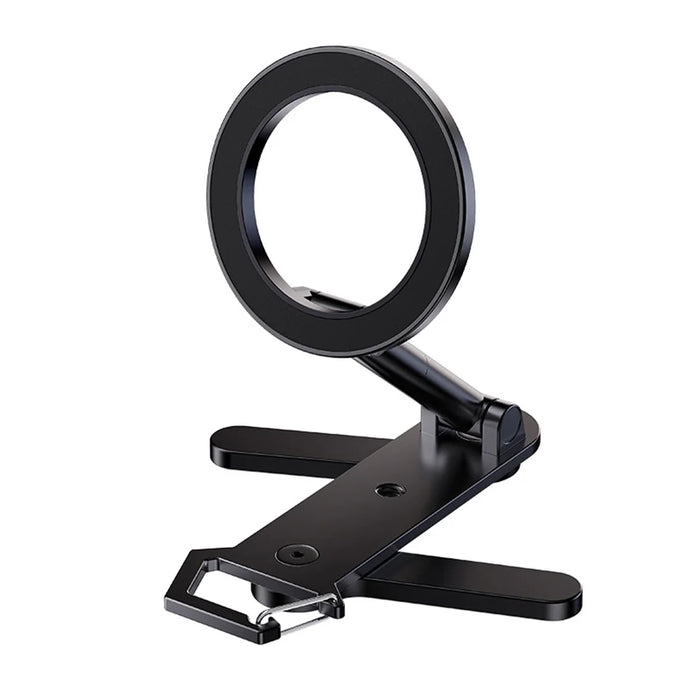 Magnetic Phone Stand 360 Degree Rotating Aluminum Alloy Foldable Car Mount Cellphone Holder - 1