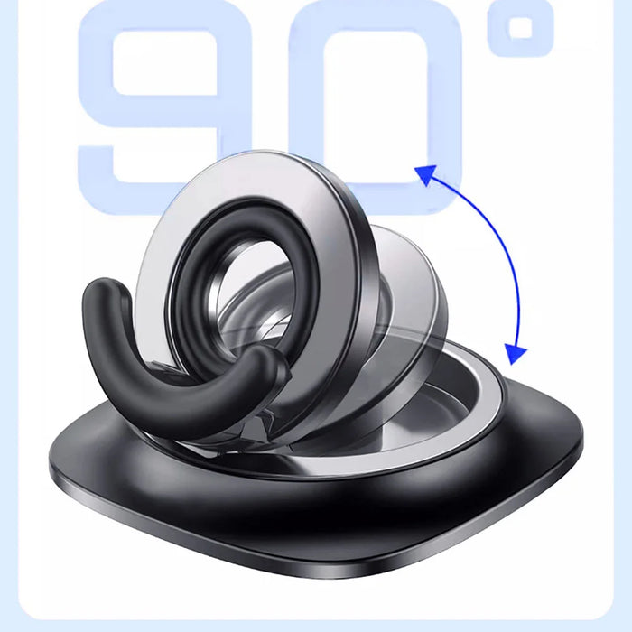 S07 Car Dashboard Phone Holder 360 Degree Rotation Nano Gel Mount for Vehicle Navigation - Black - 5