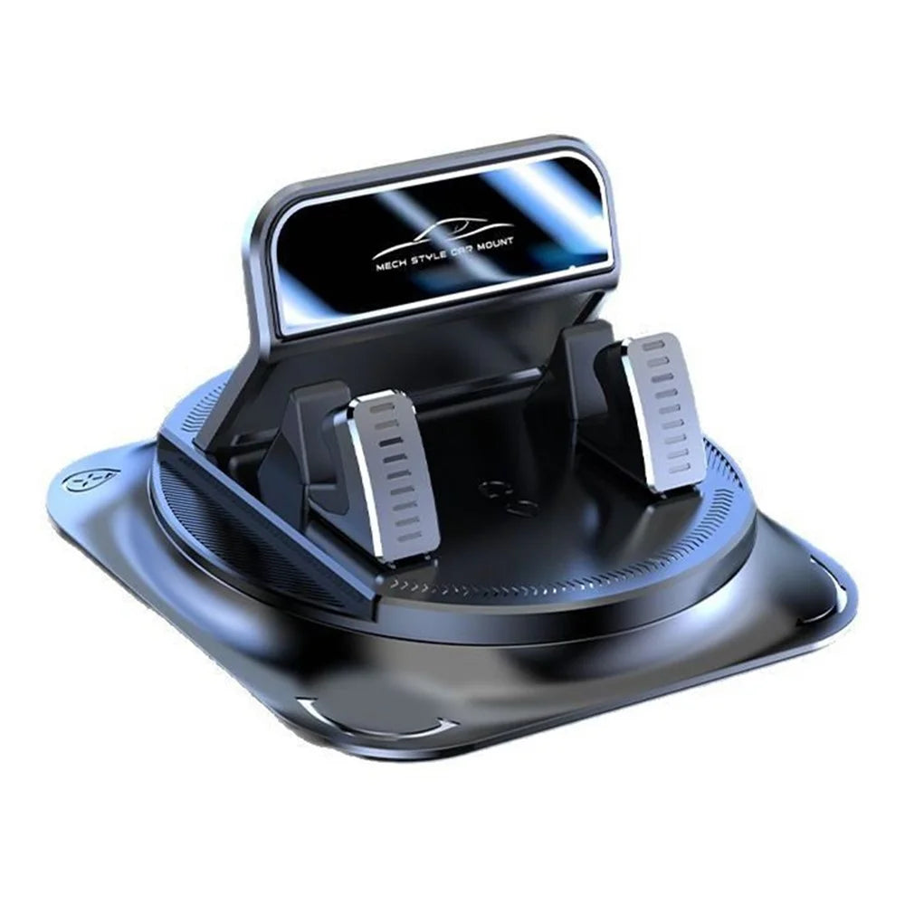 Car Dashboard Mount Cellphone Stand Automatic Locking 360 Degree Rotation Anti-slip Phone Holder - 1