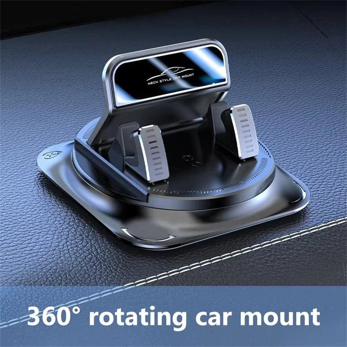 Car Dashboard Mount Cellphone Stand Automatic Locking 360 Degree Rotation Anti-slip Phone Holder - 3