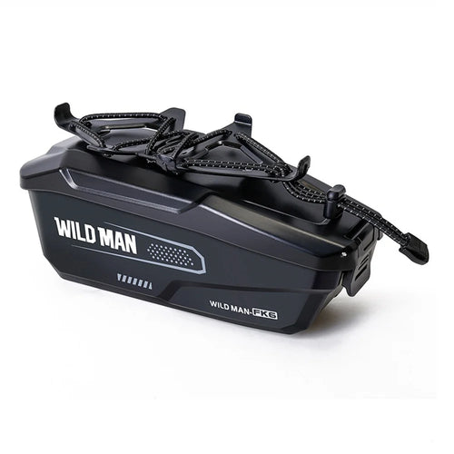 WILD MAN FK6 1L Bike Frame Bag Phone Holder Mount Waterproof Quick Release Cycling Pouch for MTB Road Bike - Black - 1