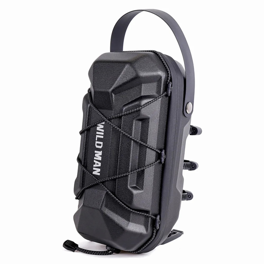 WILD MAN GD6X PLUS 3L Front Frame Bag Quick Release EVA Hard Shell Bicycle Fork Bag for E-Scooter Folding Bike - Black/3L - 1