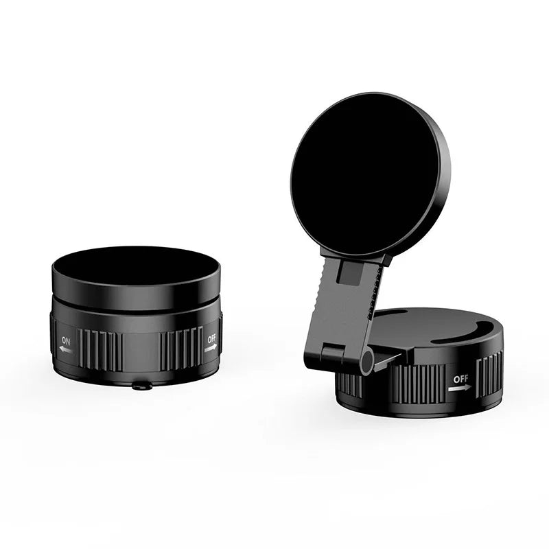 ML255 Magnetic Car Phone Holder Foldable Vacuum Suction Mount Cellphone Stand for Windshield - Black - 1