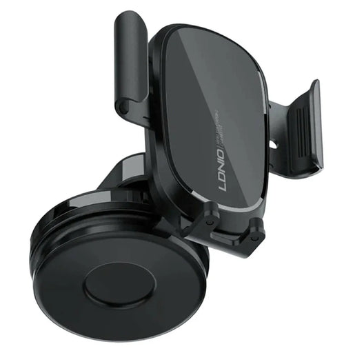 LDNIO MW21 15W Qi Wireless Charging Car Mount Electric Auto-Sensing Auto Clamp Air Vent Phone Holder - Black - 1