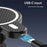 LDNIO MA20 15W Qi Wireless Charger Car Mount Gravity Positioning Air Vent Phone Holder with Carbon Fiber Texture - Black - 6