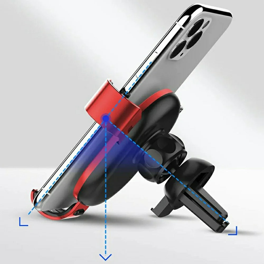 LDNIO MG01 Gravity Car Phone Holder 360 Degree Rotation Auto Lock Air Vent Mount for 4.7-7 Inch Smartphones - Black - 5