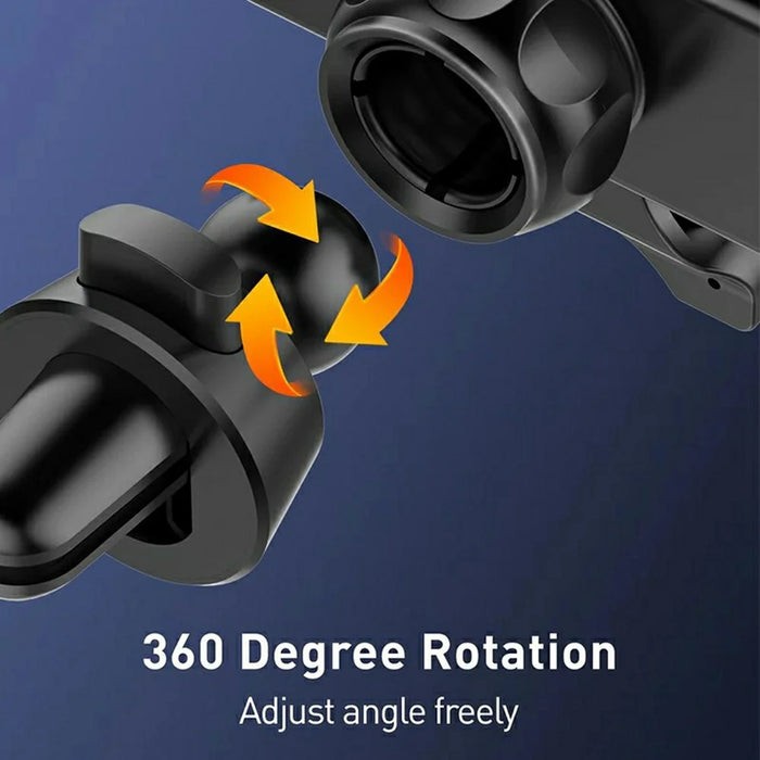 LDNIO MG03 Four-Point Gravity Sensing Car Phone Holder 360 Degree Rotation Air Vent Mount for 4.7-7 Inch Smartphones - Black - 4