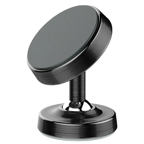 LDNIO MG08 Mini Magnetic Car Phone Holder 360 Degree Rotation Universal Desktop Car Mount Stand - Black - 1