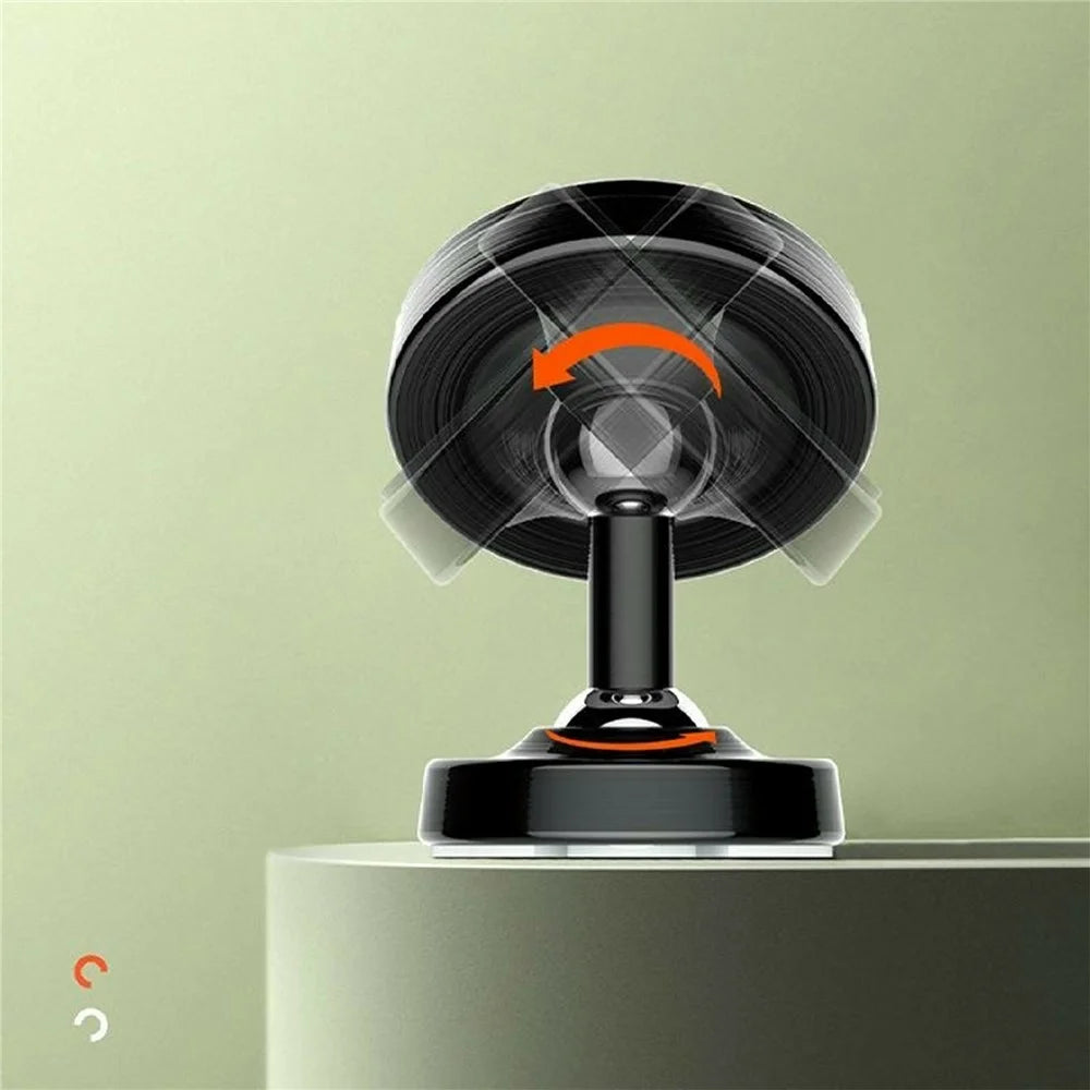 LDNIO MG08 Mini Magnetic Car Phone Holder 360 Degree Rotation Universal Desktop Car Mount Stand - Black - 3