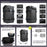 RHINOWALK MT2215 15L Motorcycle Tail Bag Waterproof Rear Seat Cargo Rack Bag for Touring Adventure - MT2215GR Olive Green - 3