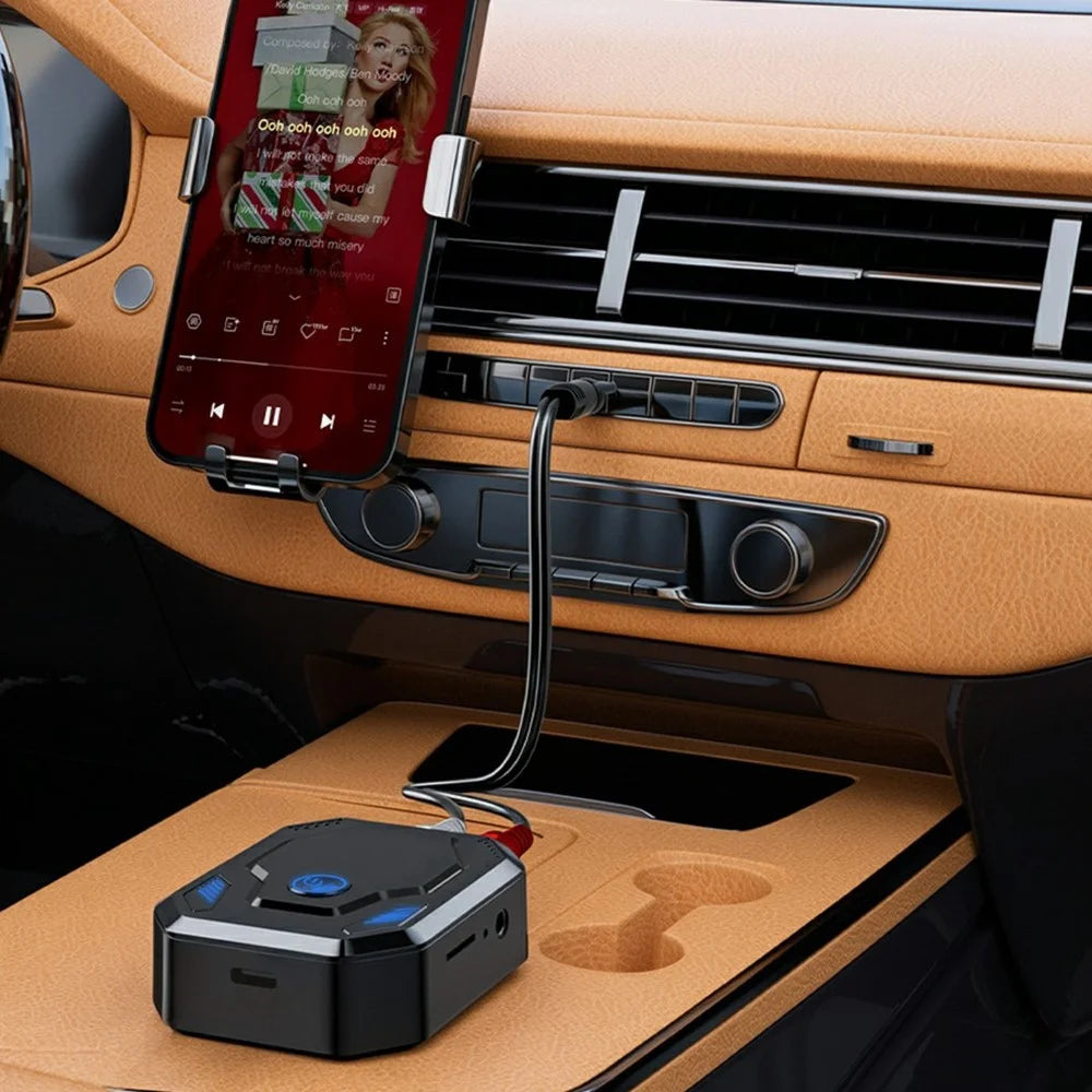 W25 Bluetooth-compatible 5.4 Audio Transceiver with AUX + RCA Dual Port & TF Card Slot Car Audio Adapter for Speakers - 7