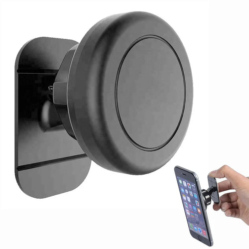 Car Magnetic Phone Mount 360 Degree Rotating Adhesive Base Vehicle GPS Navigation Phone Holder - Black - 1