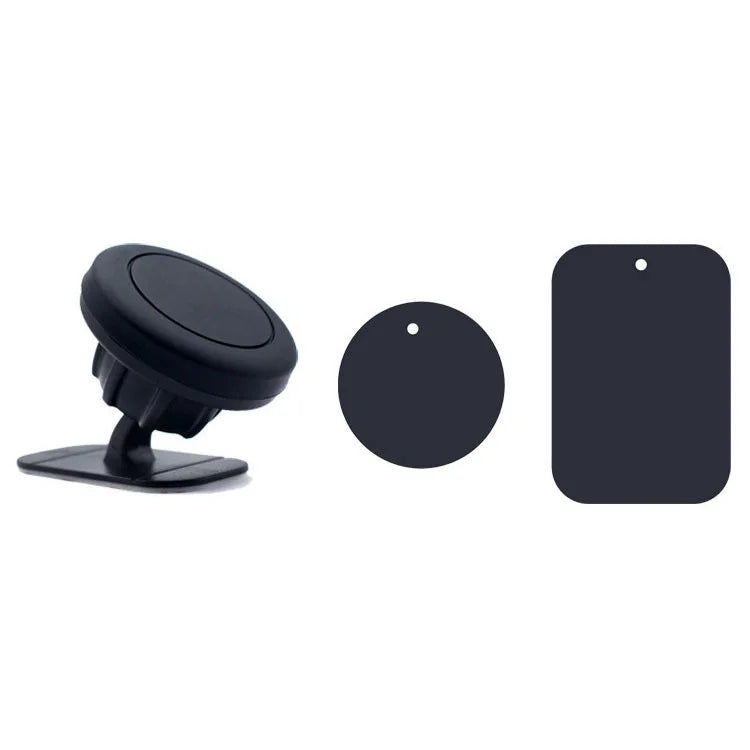 Car Magnetic Phone Mount 360 Degree Rotating Adhesive Base Vehicle GPS Navigation Phone Holder - Black - 5