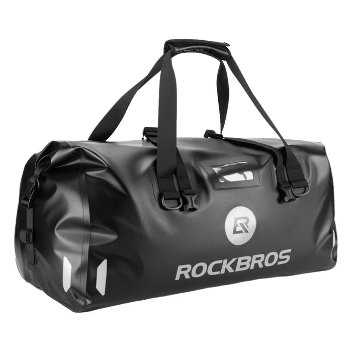 ROCKBROS 30140128 65L Motorcycle Waterproof Tail Bag Helmet Storage Rear Seat Bag - Black - 1