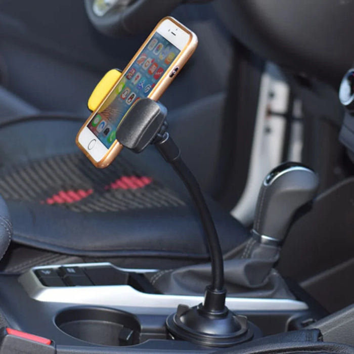 Long Arm Car Cup Holder Phone Bracket Flexible Hose Universal Cellphone Stand - 2