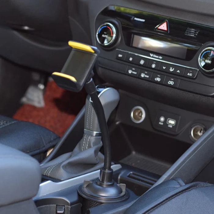 Long Arm Car Cup Holder Phone Bracket Flexible Hose Universal Cellphone Stand - 4
