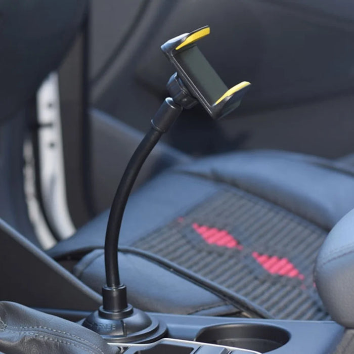 Long Arm Car Cup Holder Phone Bracket Flexible Hose Universal Cellphone Stand - 5