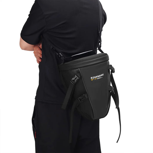 RZAHUAHU 13L Waterproof Motorcycle Rear Seat Bag Large Capacity Hard Shell Multifunctional Motorbike Tail Bag - 2