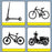 RZAHUAHU 5L Motorcycle Electric Bike Scooter Handlebar Storage Bag Bicycle Hanging Bag - Leopard Print - 4