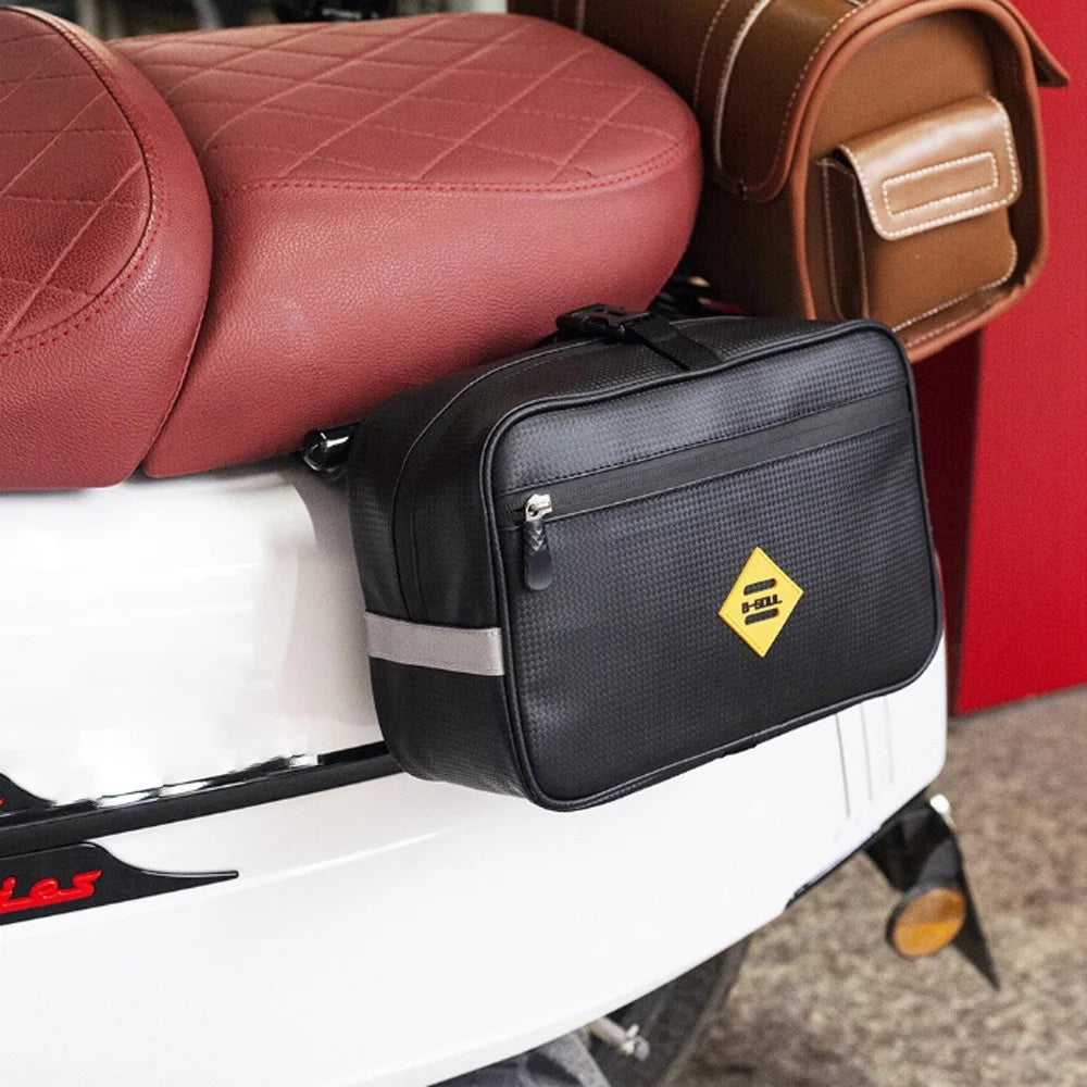 B-SOUL Motorcycle Rear Seat Side Hanging Bag Waterproof Motorbike Bicycle Electric Bike Pannier Bag Tools Storage Bag - 2