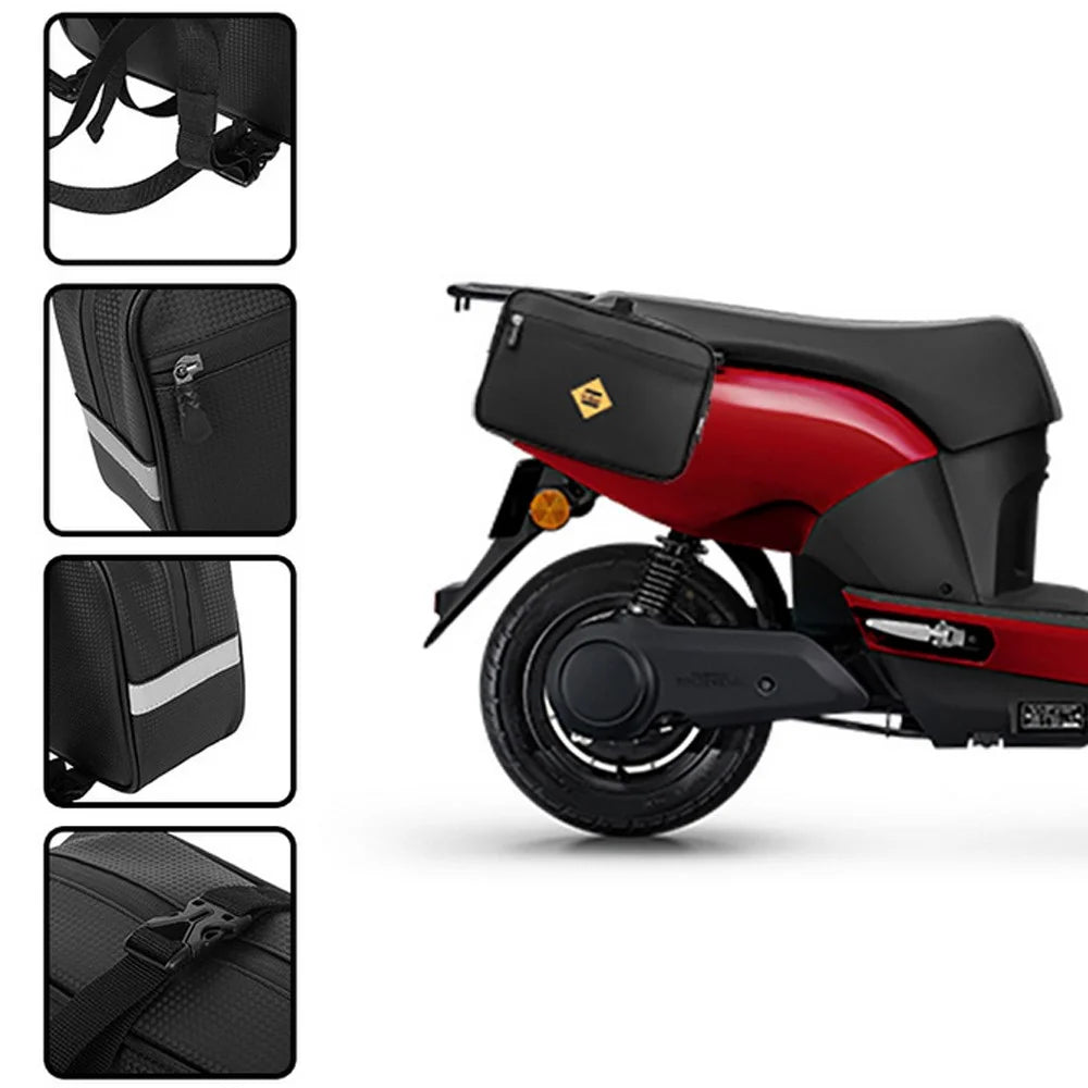 B-SOUL Motorcycle Rear Seat Side Hanging Bag Waterproof Motorbike Bicycle Electric Bike Pannier Bag Tools Storage Bag - 3