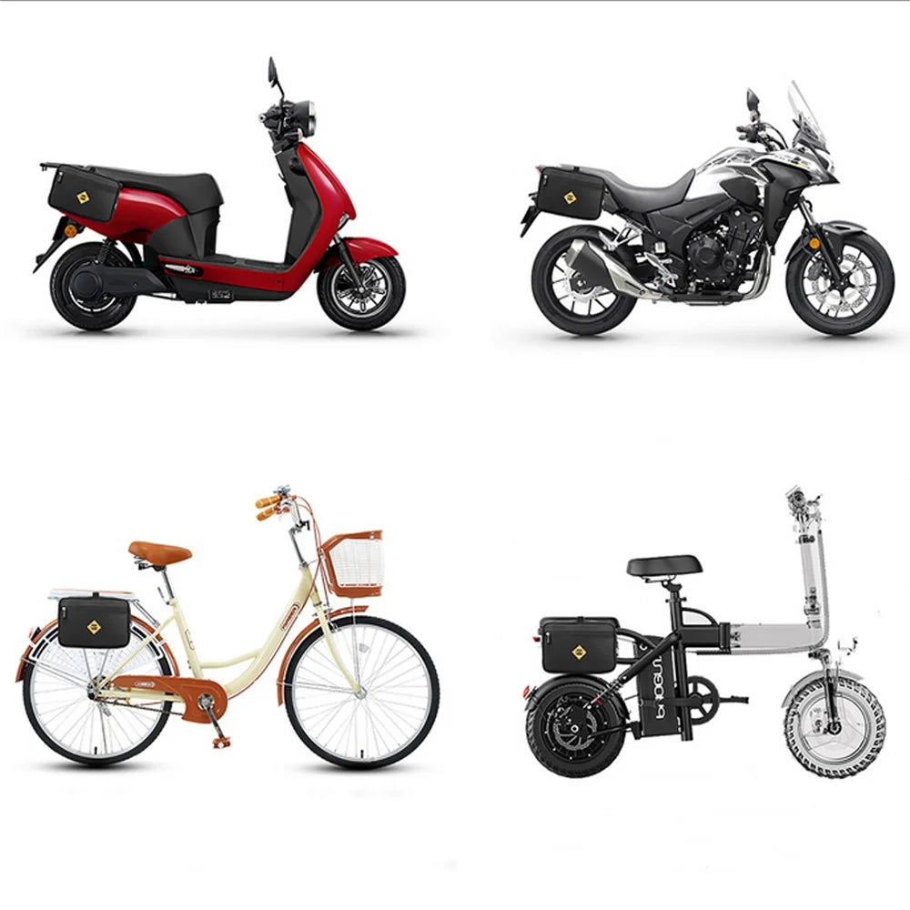 B-SOUL Motorcycle Rear Seat Side Hanging Bag Waterproof Motorbike Bicycle Electric Bike Pannier Bag Tools Storage Bag - 5