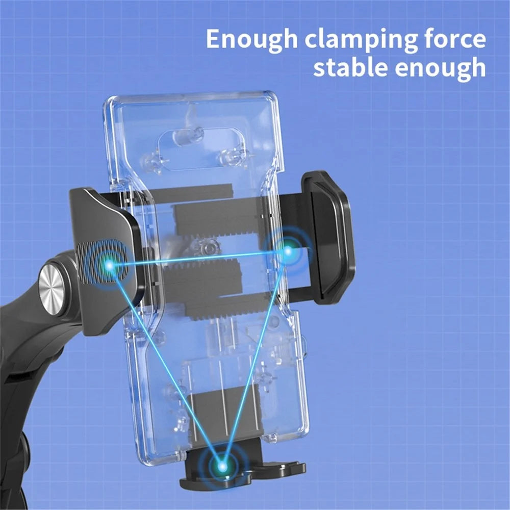 XZ3+JZ6 Nano Suction Cup Base Phone Holder Automatic Clamping Three Segment Bracket for Car Dashboard / Windshield - 3