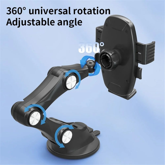 XZ3+JZ3 Car Dashboard / Windshield Mount Three Segment Nano Suction Cup Base Automatic Clamping Phone Holder Bracket - 6