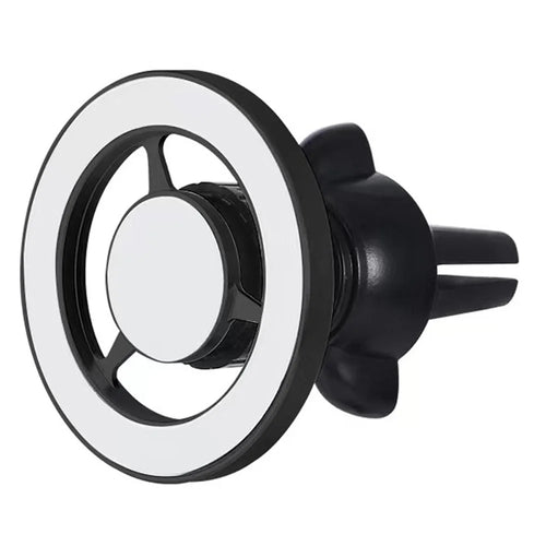 KLZ-KB100 Car Magnetic Phone Mount for iPhone 12-14 Series Air Vent Phone Holder Support 360-Degree Rotating - Black - 1