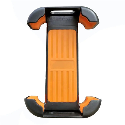 HLT-152B Motorcycle Handlebar Rearview Mirror Phone Holder Mount Bike Phone Clamp Scooter Phone Clip for 4.7-6.8 Inch Phones - Orange - 1