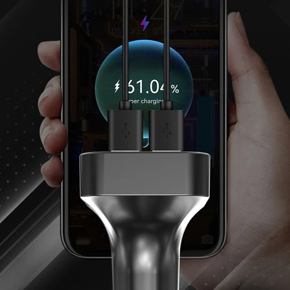 PDF18 PD 25W+QC3.0 Car Charger Bluetooth-compatible MP3 Player Car Charger Adapter Support Hands-Free Calls U-Disk Lossless Sound Quality - 4