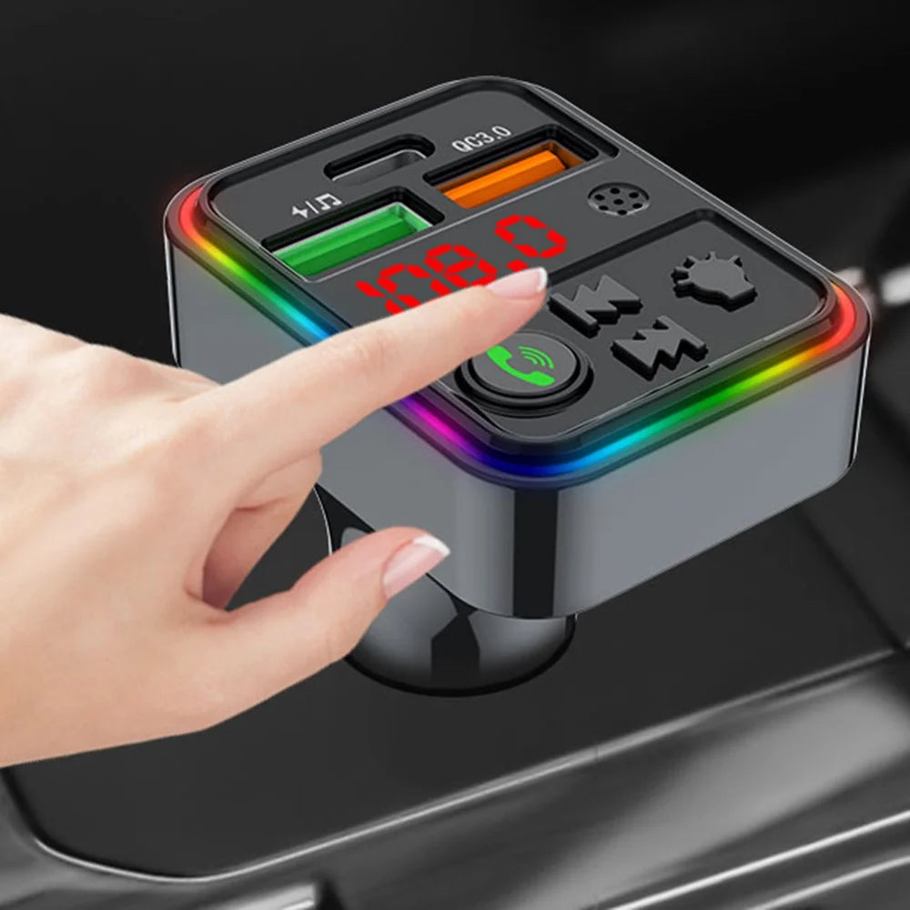 PDF18 PD 25W+QC3.0 Car Charger Bluetooth-compatible MP3 Player Car Charger Adapter Support Hands-Free Calls U-Disk Lossless Sound Quality - 7