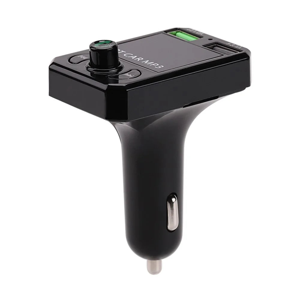 A6 BT FM Transmitter Car Charger with 2 USB Ports Car MP3 Player Support U Disk, TF Card, Bluetooth-compatible Hands-Free Calling - 2