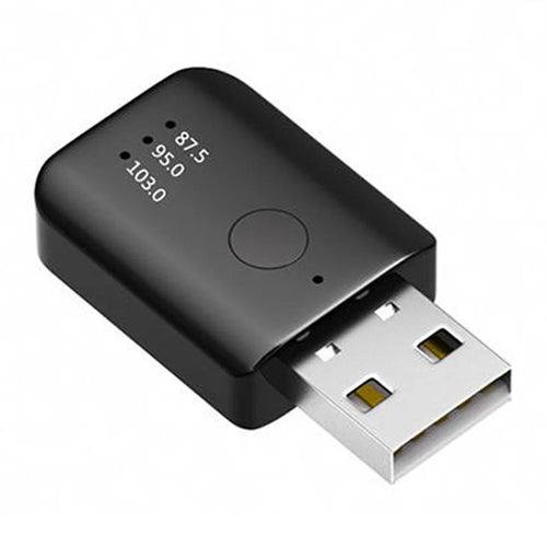 HQ-H5 Car Wireless Audio Adapter Bluetooth-compatible USB Receiver Universal Lossless MP3 Playback FM Transmitter Car Audio Adapter for Driving Navigation - 1