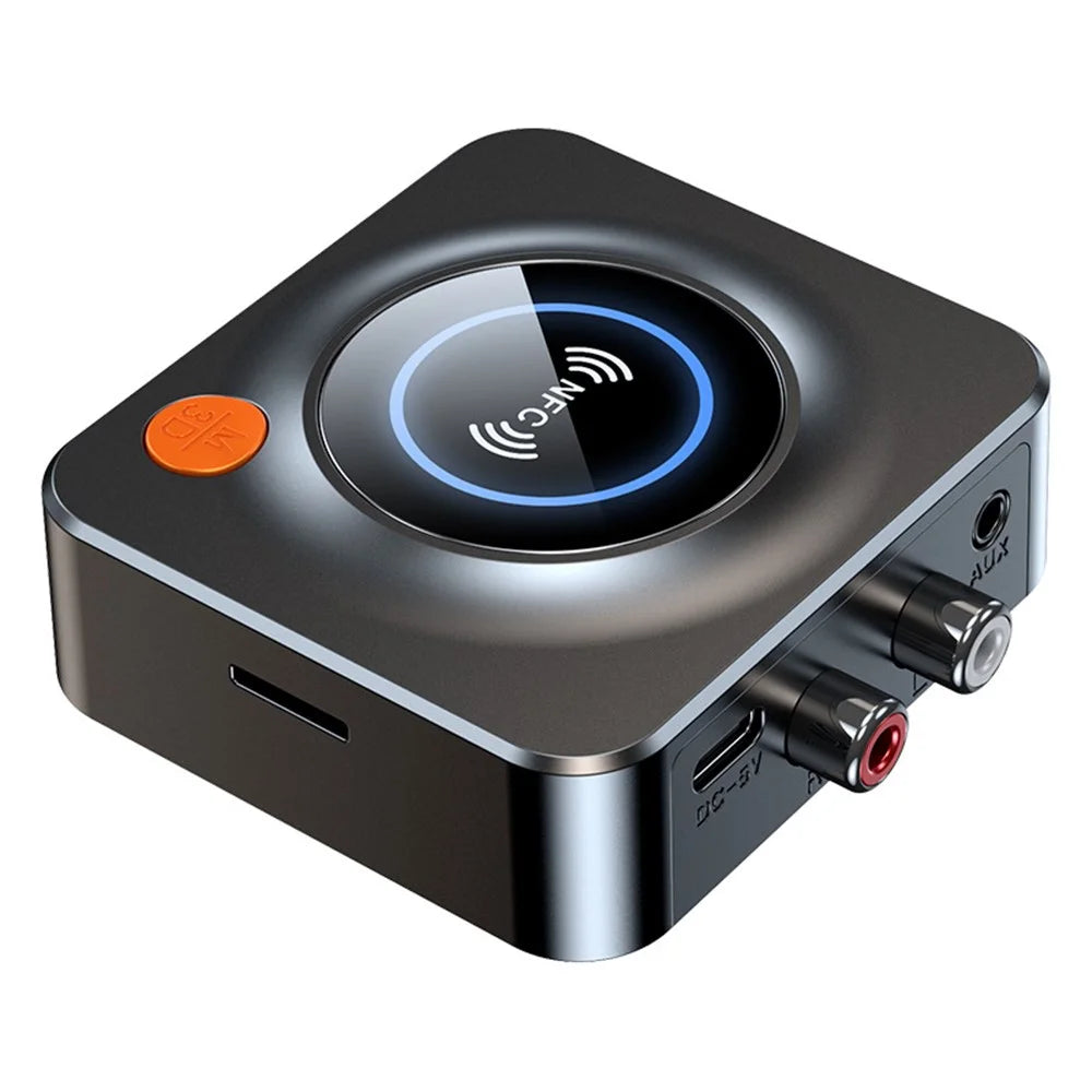 C52 NFC Bluetooth-compatible 5.1 Receiver Stereo AUX 3.5mm RCA Optical Bluetooth-compatible Audio Adapter TV Wireless Handsfree Call - 1