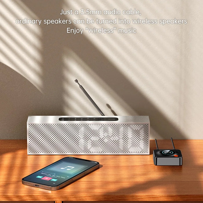 C52 NFC Bluetooth-compatible 5.1 Receiver Stereo AUX 3.5mm RCA Optical Bluetooth-compatible Audio Adapter TV Wireless Handsfree Call - 3