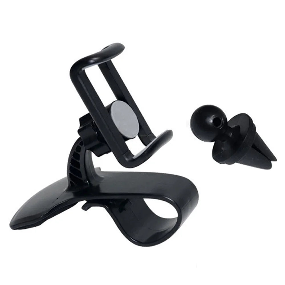 Universal Car Dashboard HUD Clip Phone Holder Rotatable Mobile Phone Stand Bracket with Air Vent Clip - 1
