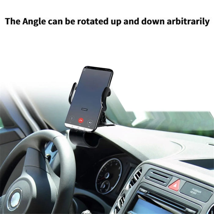 Universal Car Dashboard HUD Clip Phone Holder Rotatable Mobile Phone Stand Bracket with Air Vent Clip - 2