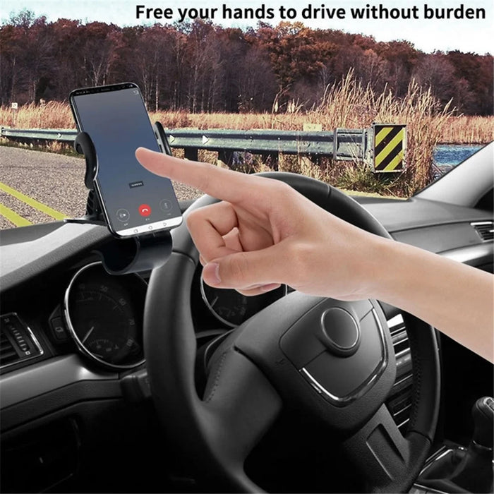 Universal Car Dashboard HUD Clip Phone Holder Rotatable Mobile Phone Stand Bracket with Air Vent Clip - 4