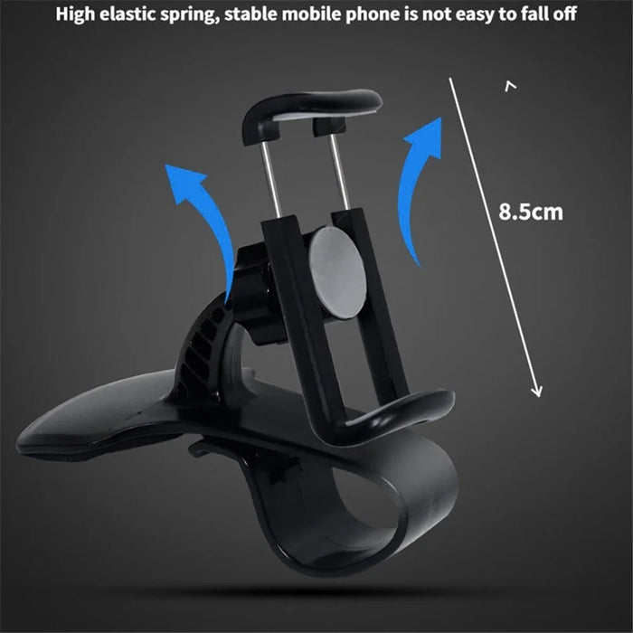Universal Car Dashboard HUD Clip Phone Holder Rotatable Mobile Phone Stand Bracket with Air Vent Clip - 6